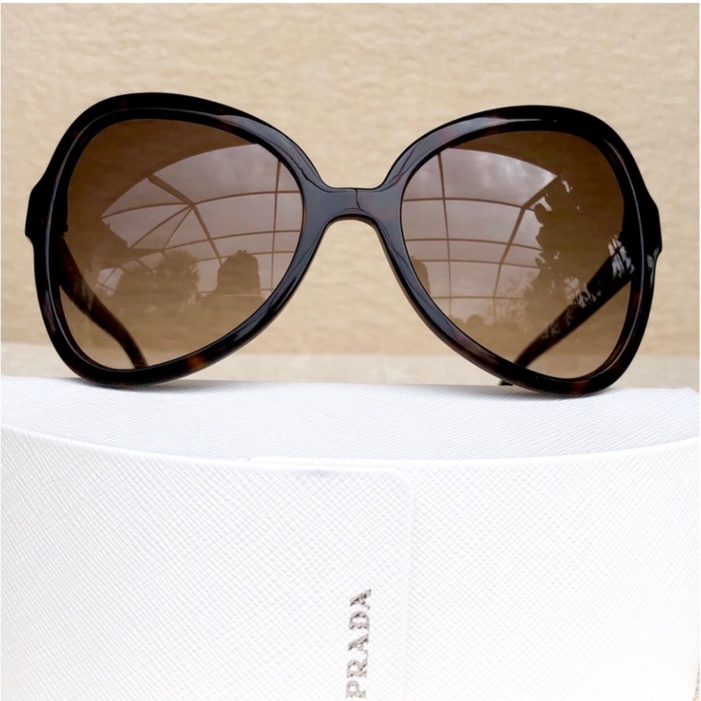 PRADA 56 mm butterfly sunglasses brown - Picture 3 of 10